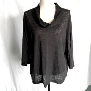 POETRY Black Linen/Cotton Sweater 12